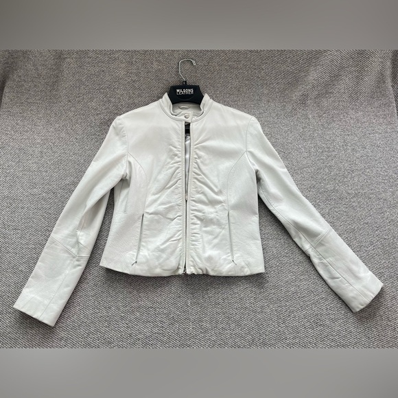 White Leather Jacket - Picture 1 of 16